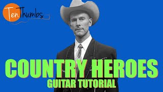 Hank Williams III - Country Heroes Guitar Tutorial with Tabs