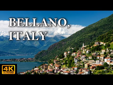 [4k] Walking in BELLANO - An hidden ITALIAN GEM on Lake Como, Italy