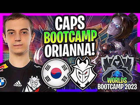 CAPS TRIES ORIANNA MID IN KOREA SOLOQ! | G2 Caps Plays Orianna Mid Worlds Bootcamp 2023!