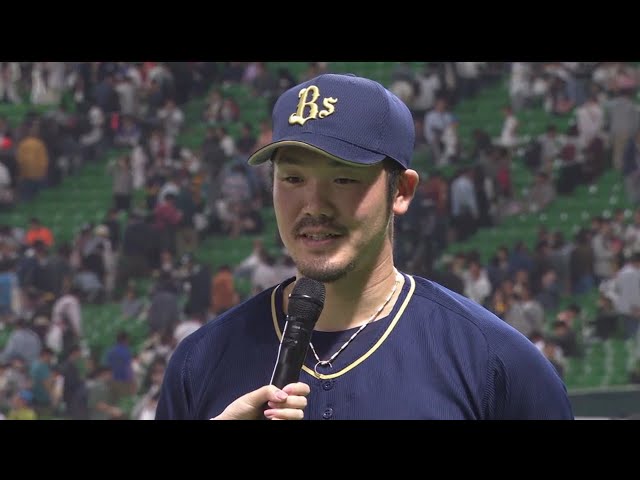 バファローズ・T-岡田選手ヒーローインタビュー 2018/5/6 H-Bs