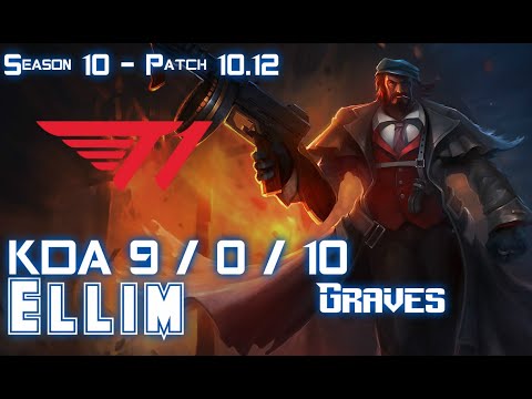 T1 Ellim GRAVES vs LEE SIN Jungle - Patch 10.12 KR Ranked