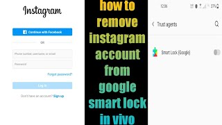 how to remove instagram account from google smart lock in vivo phone