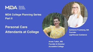 MDA Virtual Learning: Personal Care Attendants at College