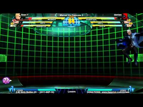 Salty Battles #5 - MvC3 L3 - Sean Y VS damian