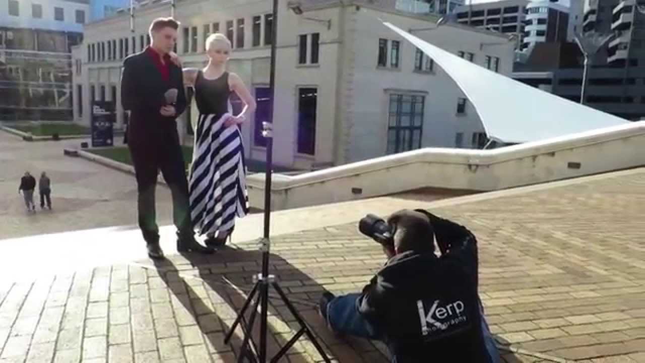 Photo shoot with Chris and Hannah