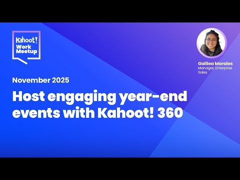 Host engaging year-end events with Kahoot! 360 | Kahoot! WorkMeetup