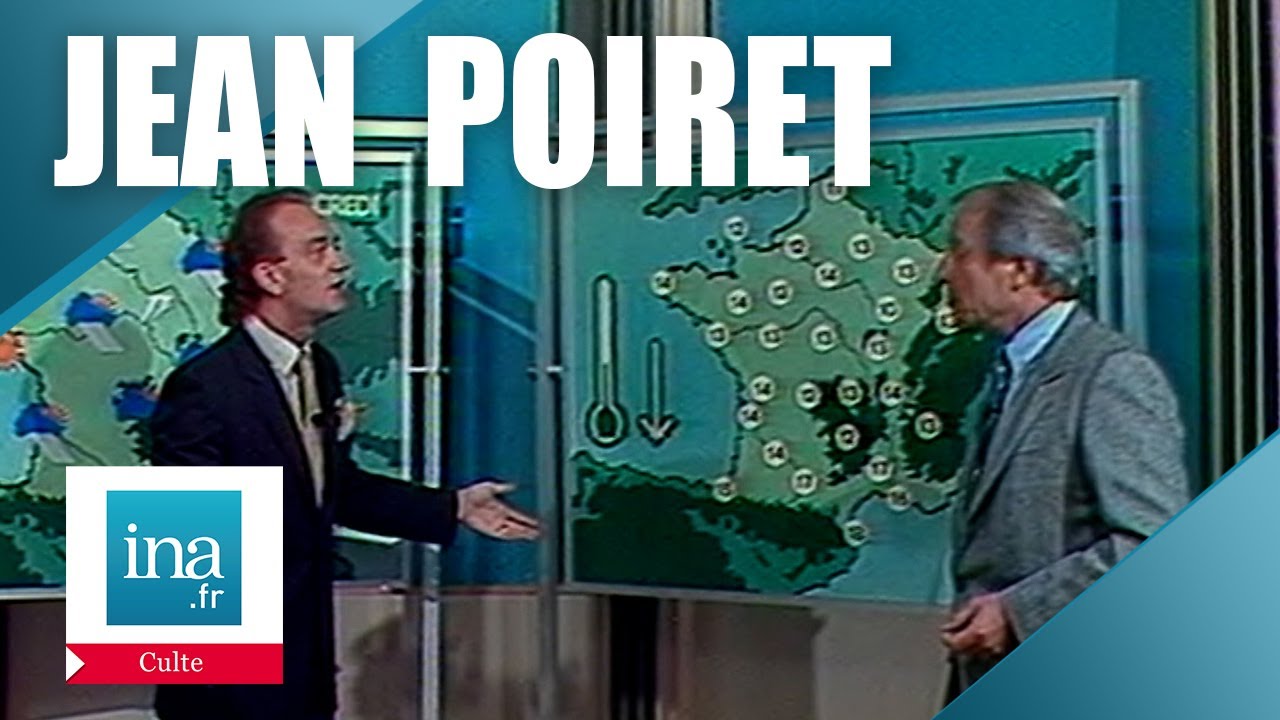 Jean Poiret présente la météo avec Alain Gillot-Pétré | Archive INA