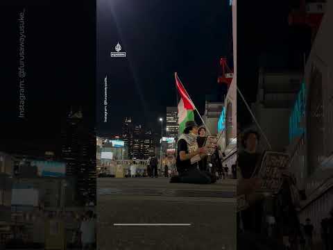 Japanese activist keeps protesting against Israel’s genocide in Gaza