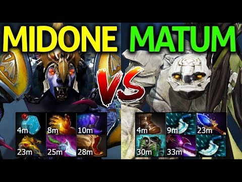 MIDONE [Ursa] VS Matumbaman [Tiny] ft IO by GH Dota 2