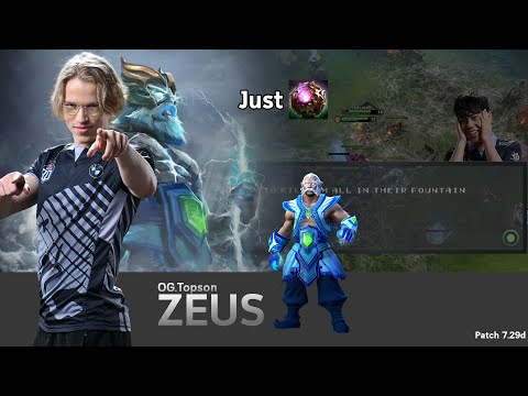 1 Item Win - TOPSON's Zeus doesn't want more farm | Dota 2 Pro gameplay in RPG created