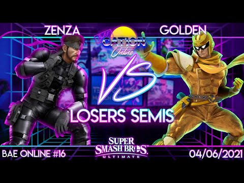 Baecation Online #16 - SSBU - Zenza (Snake) vs. Golden (Captain Falcon) - Losers Semis