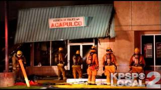 Cathedral City strip mall destroyed in fire