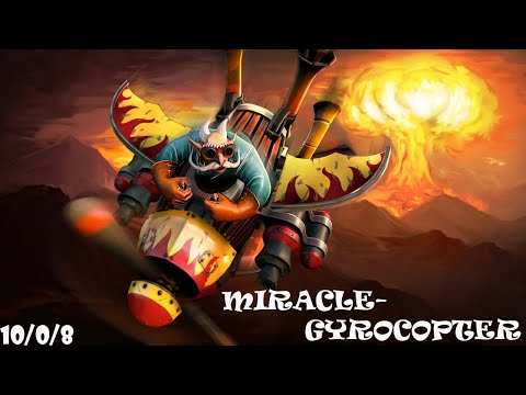 Dota 2 Miracle Gyrocopter: Silly Builds - PRO PLAYER GAME PLAY - MMR TOP