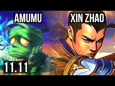 AMUMU vs XIN ZHAO (JUNGLE) | 1.3M mastery, 9/3/14 | BR Diamond | v11.11