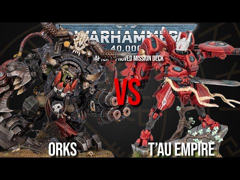 Orks Vs T'au Empire - Warhammer 40k 10th Edition