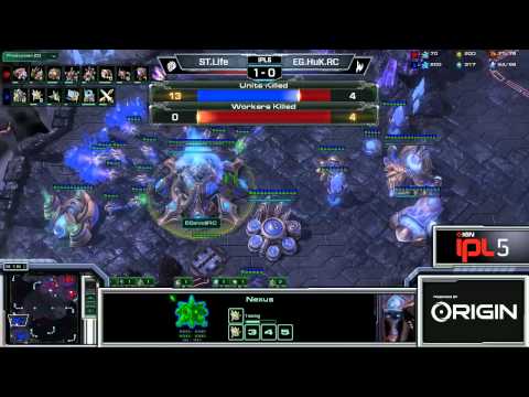 SC2 Life vs Huk ZvP Game 2 IPL 5 Winners Round 1 Starcraft 2 Tournaments