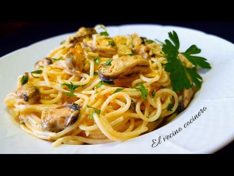 Pasta con Mejillones en escabeche