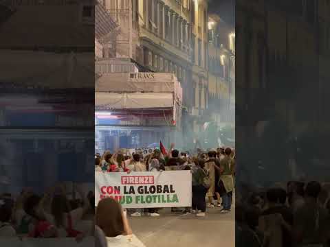 Corteo a Firenze in difesa della Global Sumud Flotilla