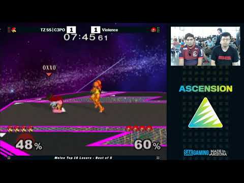 Ascension VII Melee Top 16 Losers Top 12 - TZ SS|C3PO (Luigi) vs Violence (Samus)