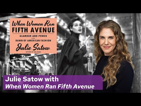 Author Julie Satow with “When Women Ran Fifth Avenue”