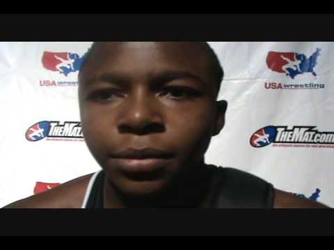 Cadet Freestyle 125 lbs. champion Terrel Wilbourn of Missouri