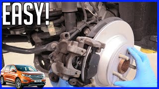 Replace Rear Brake Pads and Rotor Ford Edge