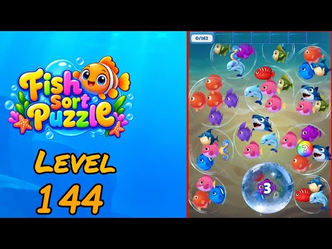 Fish Sort Puzzle Level 144 Walkthrough thumbnail