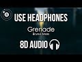 Bruno Mars - Grenade (8D AUDIO)