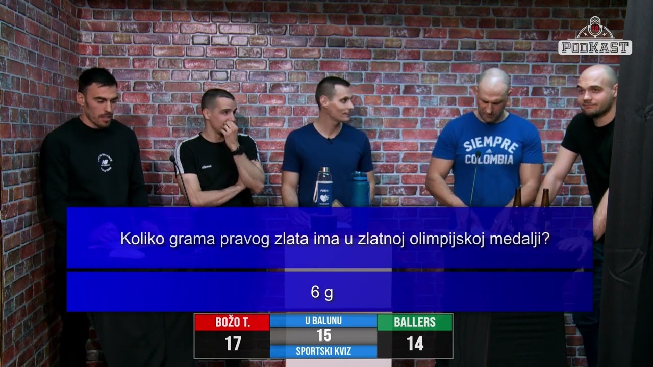 PodKaST U balunu # 19 - Sportski kviz: 2. četvrtfinale Kupa Pobjednika