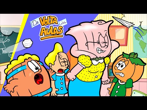 De Volta às Aulas - Desenho com Escola, Professora, e Loira do banheiro - Barril, Rafa e Cabeção