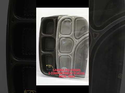 5 Compartment Meal Tray With Lid