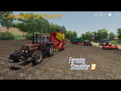 Potatoes & Wheat harvesting, Feeding pigs, Making Hesston bale│Campaign Of France│fs 19│Timelapse#04