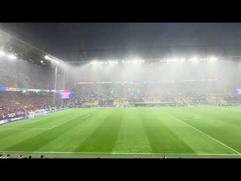 Regen und Hagel | Deutschland - Dänemark 🇩🇪🇩🇰 EM 2024 Achtelfinale Dortmund #euro2024