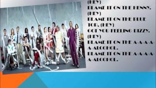 Glee Blame it on the alcohol lyrics