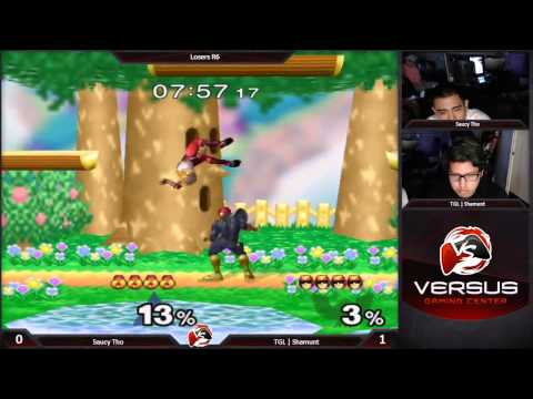 4/2/15 Versus Weekly Melee - Saucy Tho (CFal) vs TGL | Shamunt (Sheik)