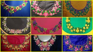 Blouse embroidery designs / blouse embroidery / hand embroidery designs / neckline embroidery