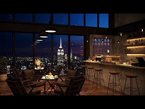 New York Coffee Shop Ambience ☕ Relaxing Jazz Instrumental Music For Good Mood, Work, Study