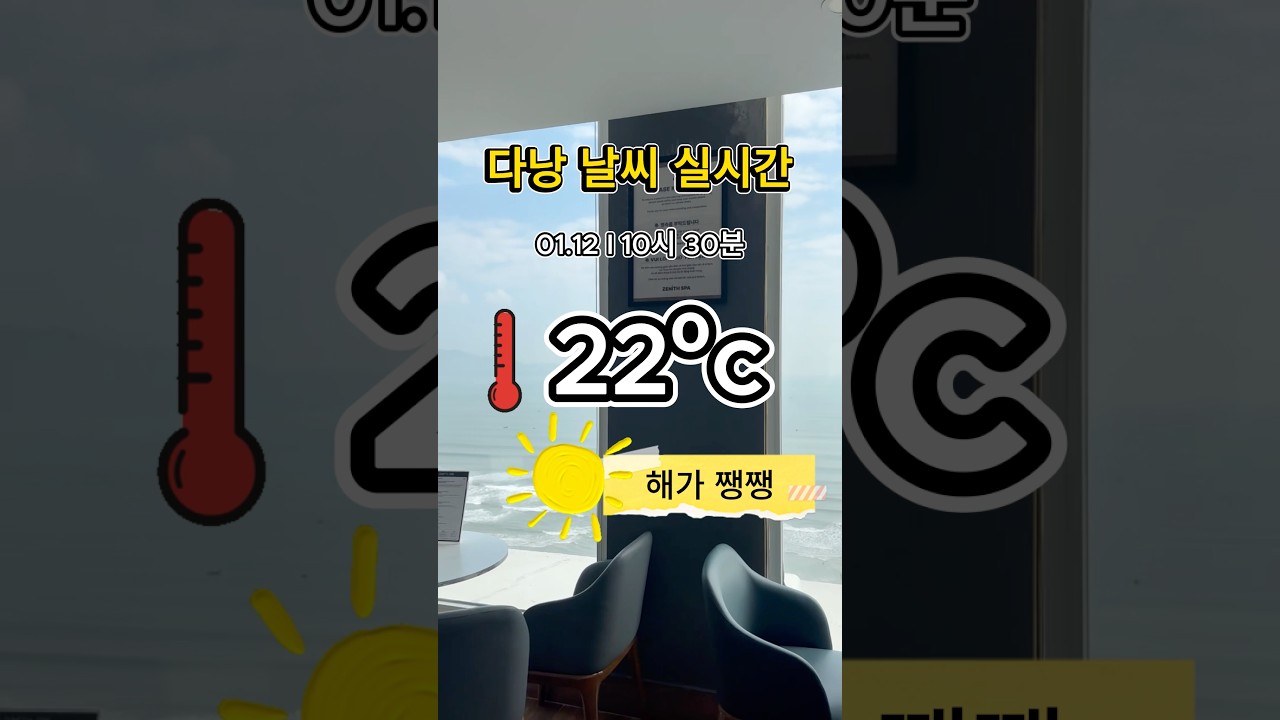 다낭 실시간 1월 12일 #다낭 #다낭날씨