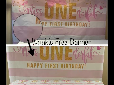 How to REMOVE Wrinkles from Vinyl Backdrop DIY