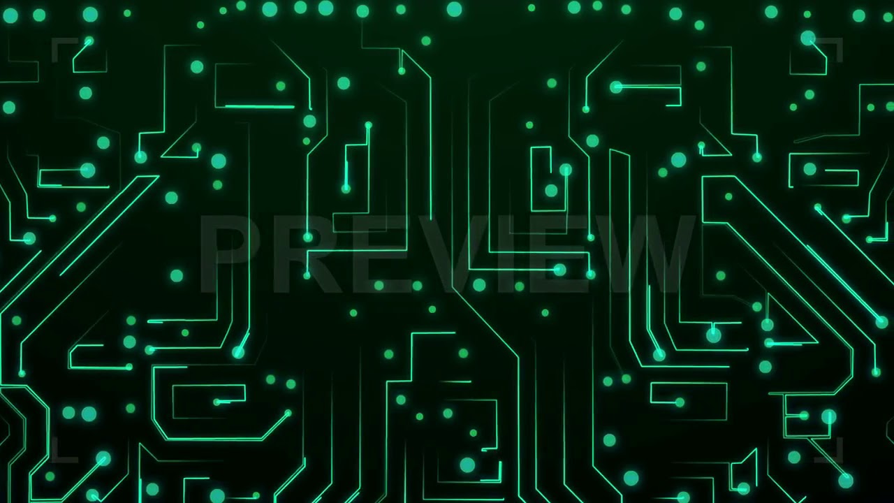 Animated Printed Circuit Board Stock Motion Graphics