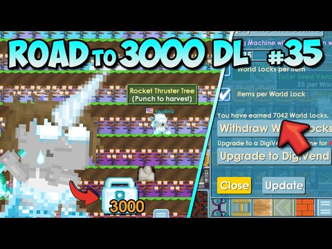 INSANE PROFIT FROM 110K SSP PACKS!! + HARVESTING 7536 ROCKET TREES! | Road to 3000DL #35 | Growtopia