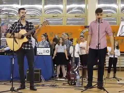 Występ Chucky Duo . XXV Finał WOŚP w Kamienicy Polskiej.  15 stycznia 2017r