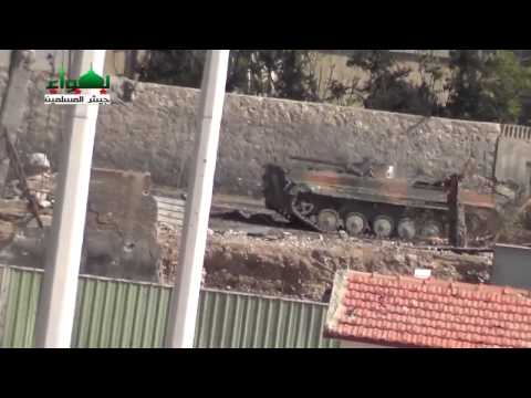 صد هجوم قوات النظام من قبل لواء جيش المسلمين في المنطقة الصناعية