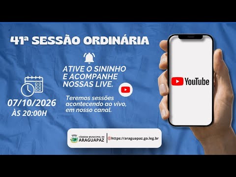41ª Sessão Ordinário 