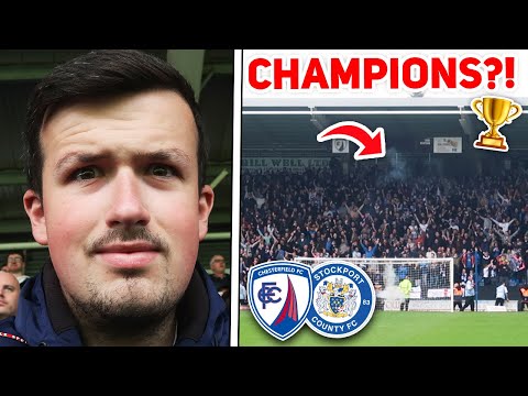 INSANE AWAY FANS at CHESTERFIELD vs STOCKPORT COUNTY