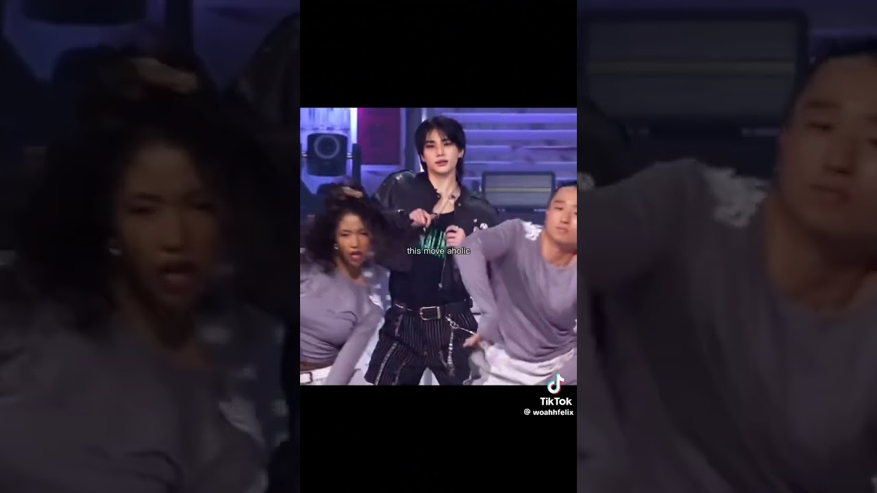 Stray Kids members in a fan-made YouTube video thumbnail