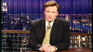 Conan makes a mistake when introducing John Lithgow