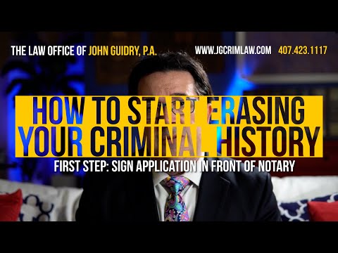 How to Start Erasing Your Criminal History