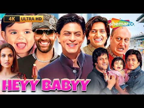 Heyy Babyy - Full Comedy Movie in 4K! - Shah Rukh Khan, Akshay Kumar, Riteish Deshmukh, Vidya Balan