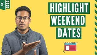 Highlight Weekends Dates and Holidays in Excel (Easy Method)